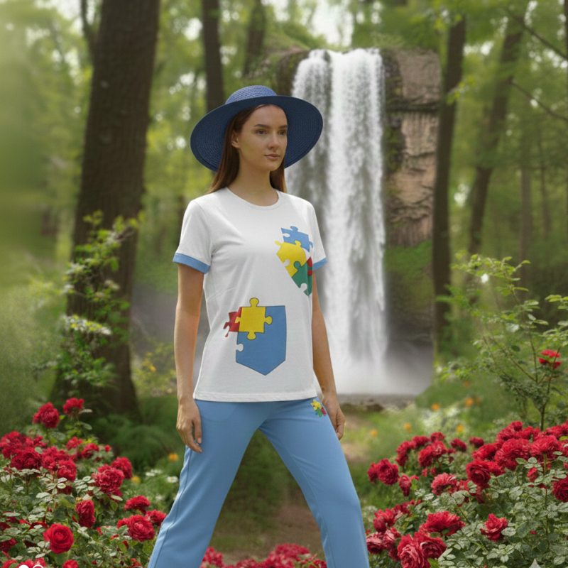 ست تیشرت و شلوار پازل زنانه | قیمت ۳۹۹