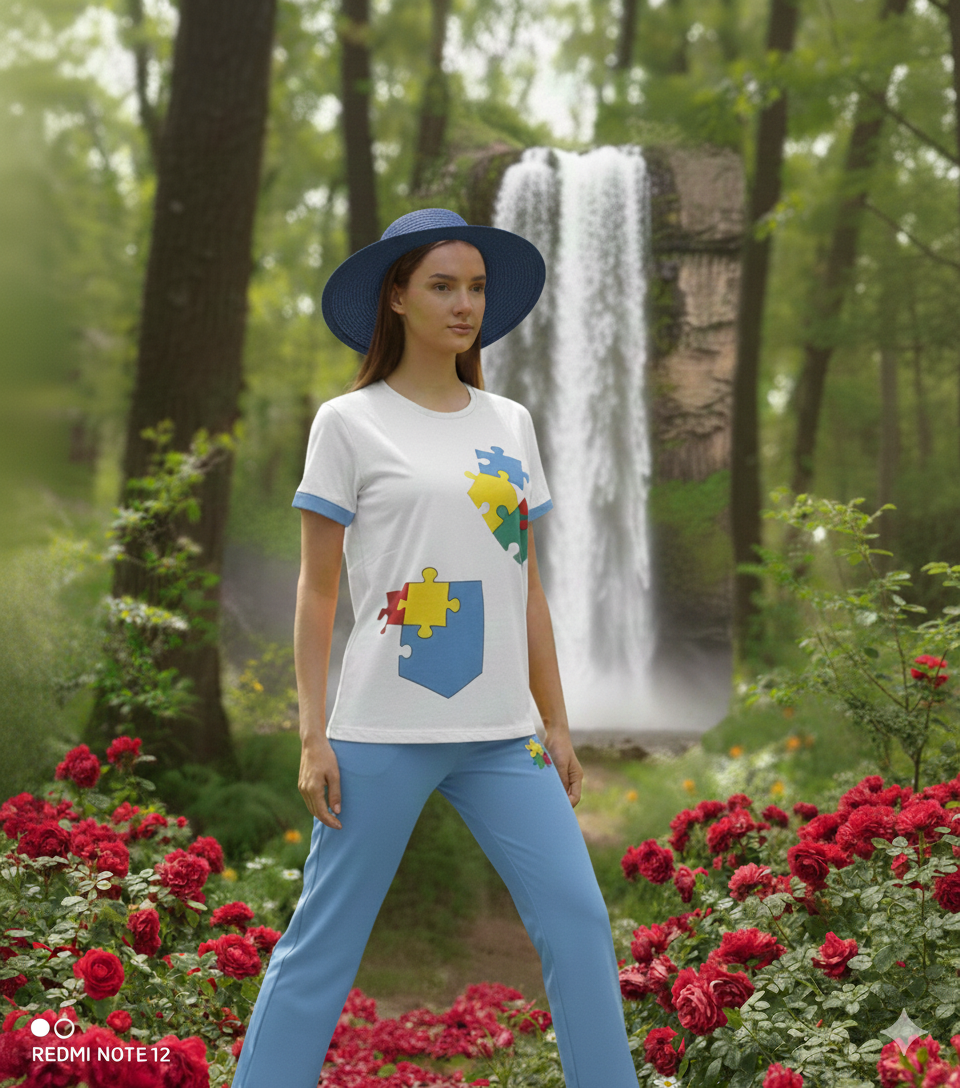 ست تیشرت و شلوار پازل زنانه | قیمت ۳۹۹