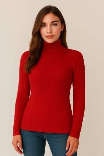 بلوز آستین دار یقه اسکی