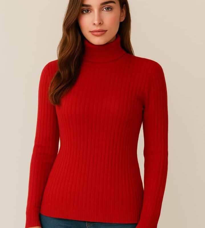 بلوز آستین دار یقه اسکی