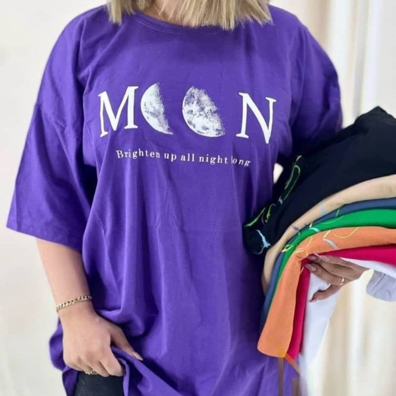 تیشرت لانگ ماه زنانه | ۱۲ رنگ جذاب و پرفروش ۲۰۲۵