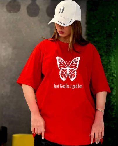 تیشرت لانگ پروانه